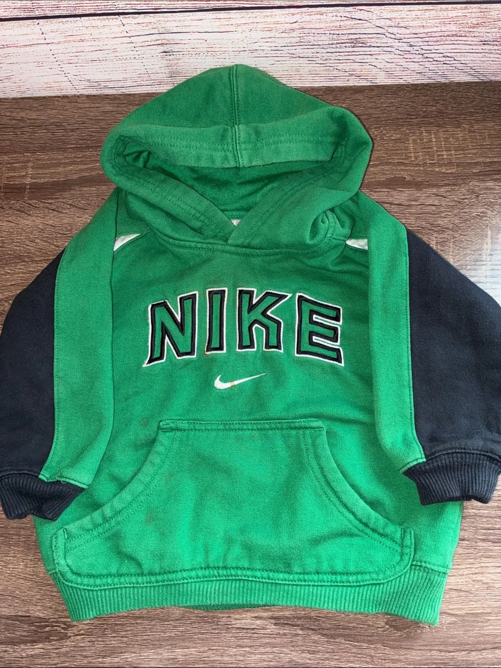 Kids Vintage 2T Green Nike Hoodie